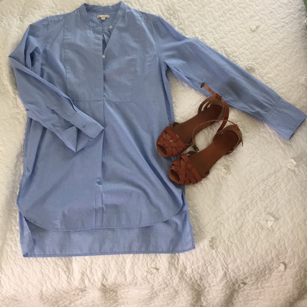 Blue Gap High Low Tunic Top